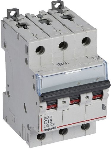 Выключатель автоматический Legrand DX3-E 6000 3п 16А C 10кА картинка